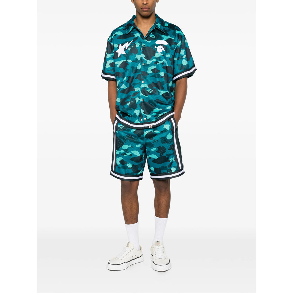 Track Shorts Green/Blue