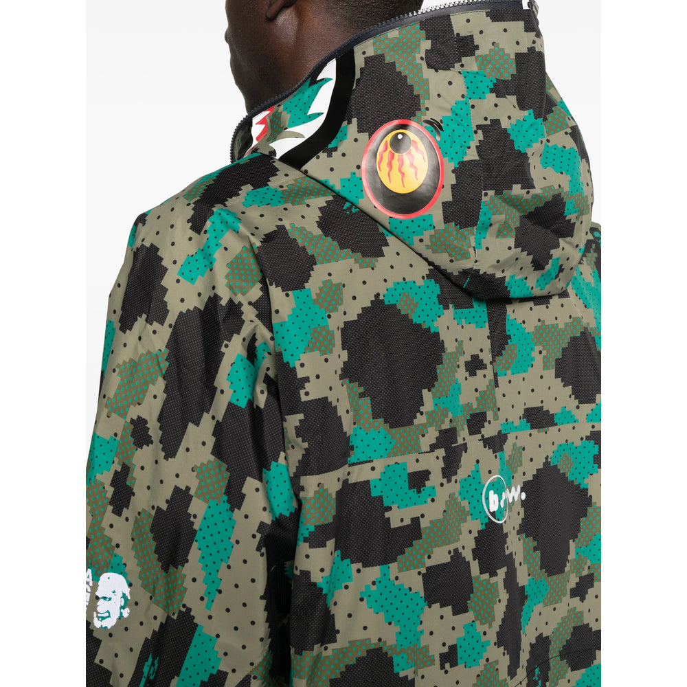 Lightweight Hooded Jacket Green/Black