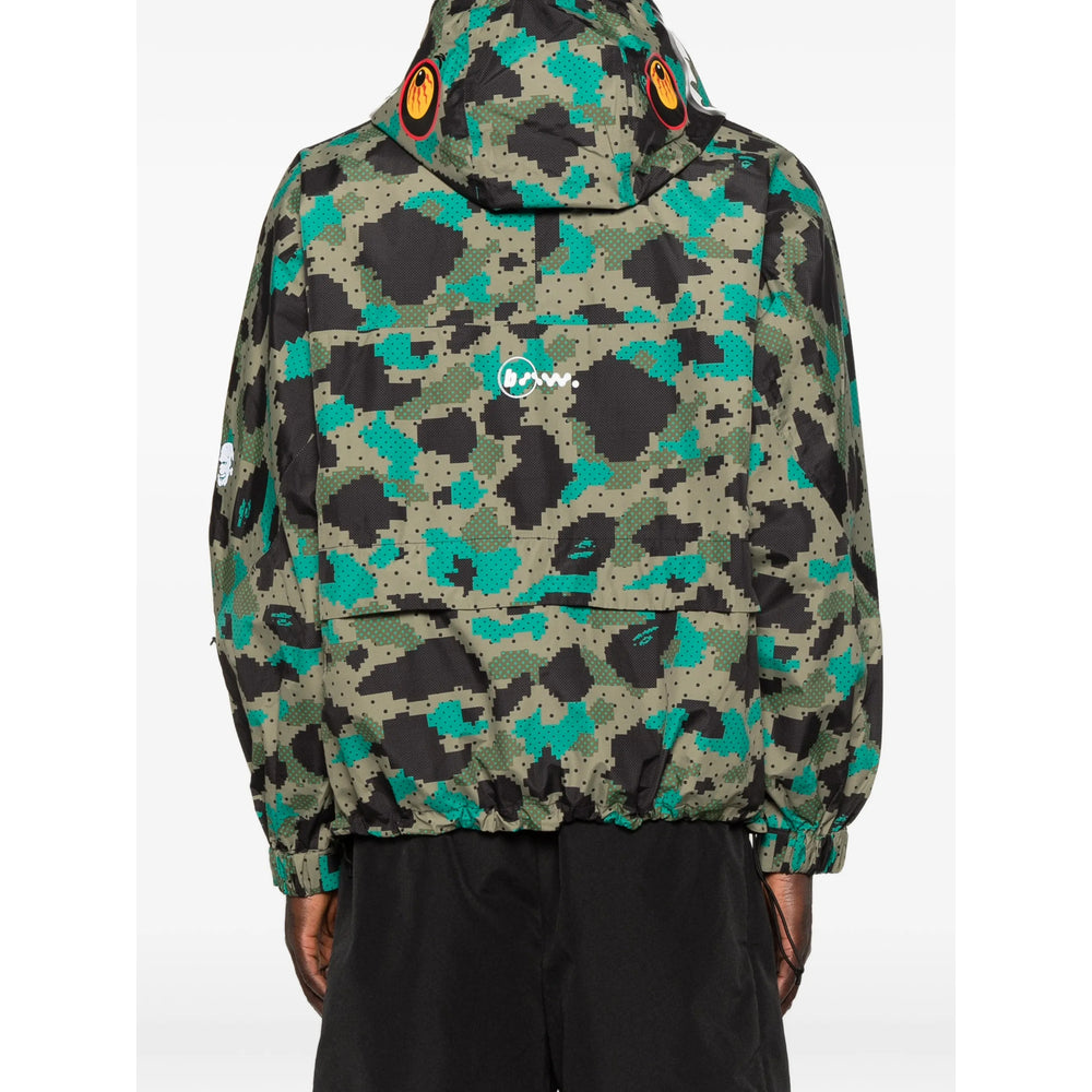 Lightweight Hooded Jacket Green/Black