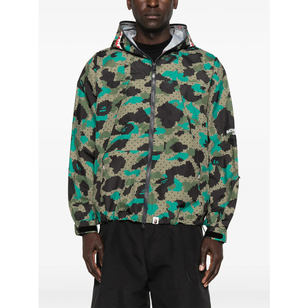 Lightweight Hooded Jacket Green/Black