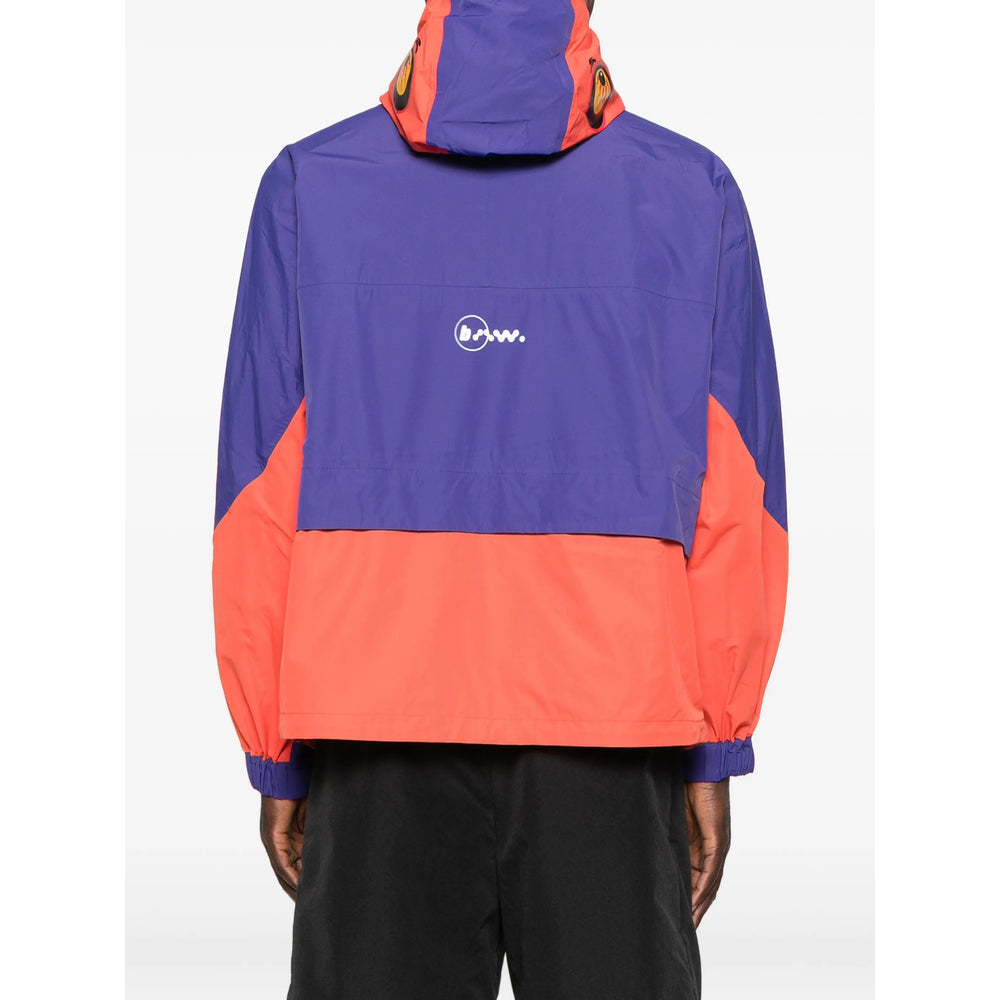 Hooded Lightweight Jacket Blue/Orange