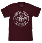 Dr Pepper Trust Me I'm A Dr Est 1885 Soda Pop Logo T-Shirt - Burgundy