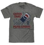 Retro Catch That Pepsi Spirit Soda Logo T-Shirt - Graphite Heather