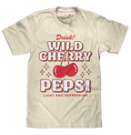 Wild Cherry Pepsi 70s Soda Logo T-Shirt - Cream