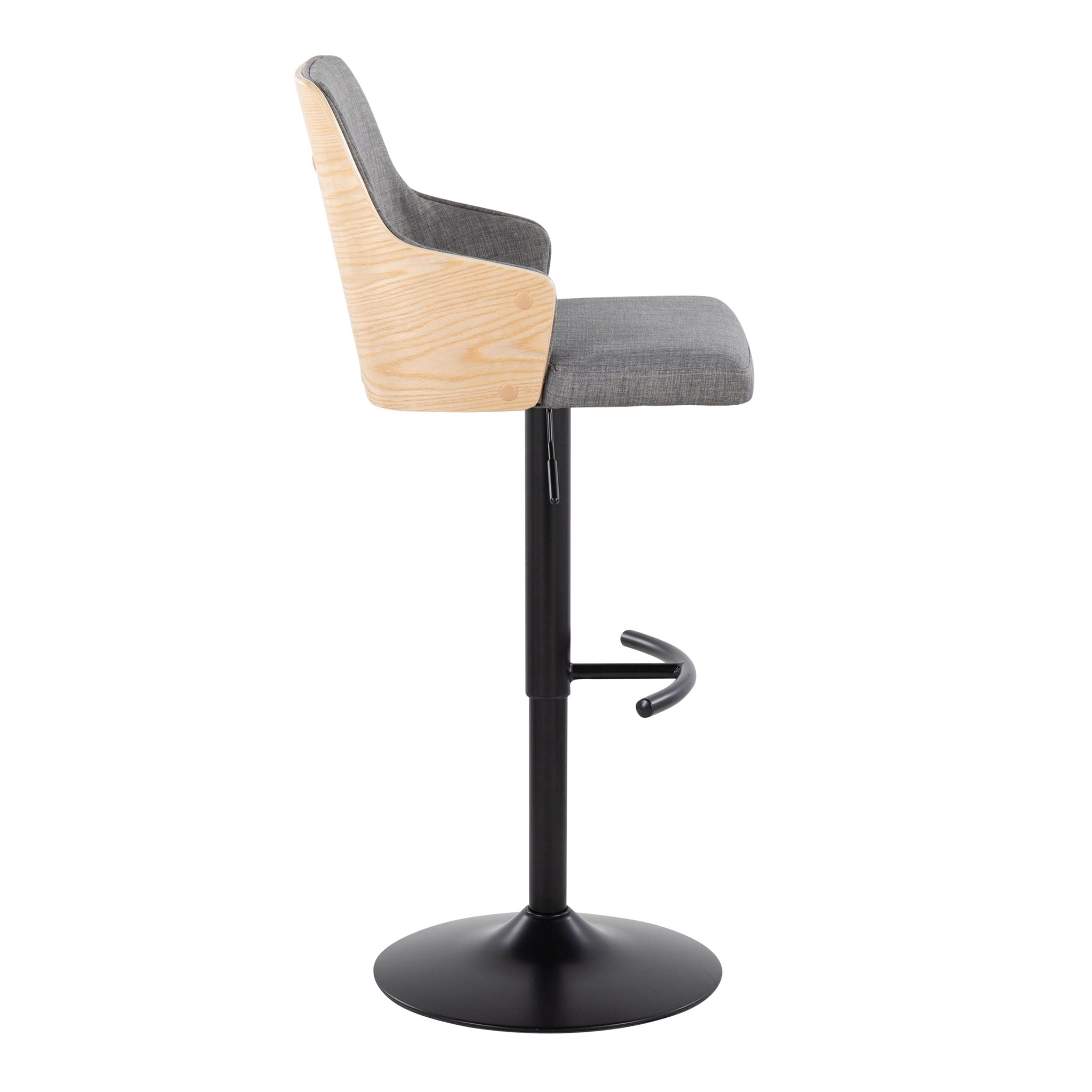 Stella - Contemporary With Swivel And Rounded T Footrest (Set