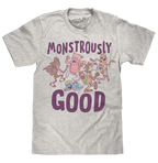 Monstrously Good General Mills Cereal Monster Cartoon Mascots T-Shirt - Heather Oatmeal