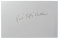 Paul "Lefty" Wathan Los Angeles Lakers/Warriors Autographed 4x6 Index Card