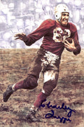 Charley Trippi HOF Autographed Goal Line Art GLAC Postcard Chicago Cardinals JSA
