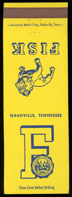 Vintage Fisk University Nashville, Tennessee Match Book 176813