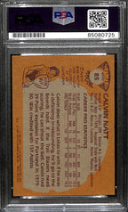 Calvin Natt Signed 1981 Topps Card #85 Portland Trail Blazers PSA/DNA 185762