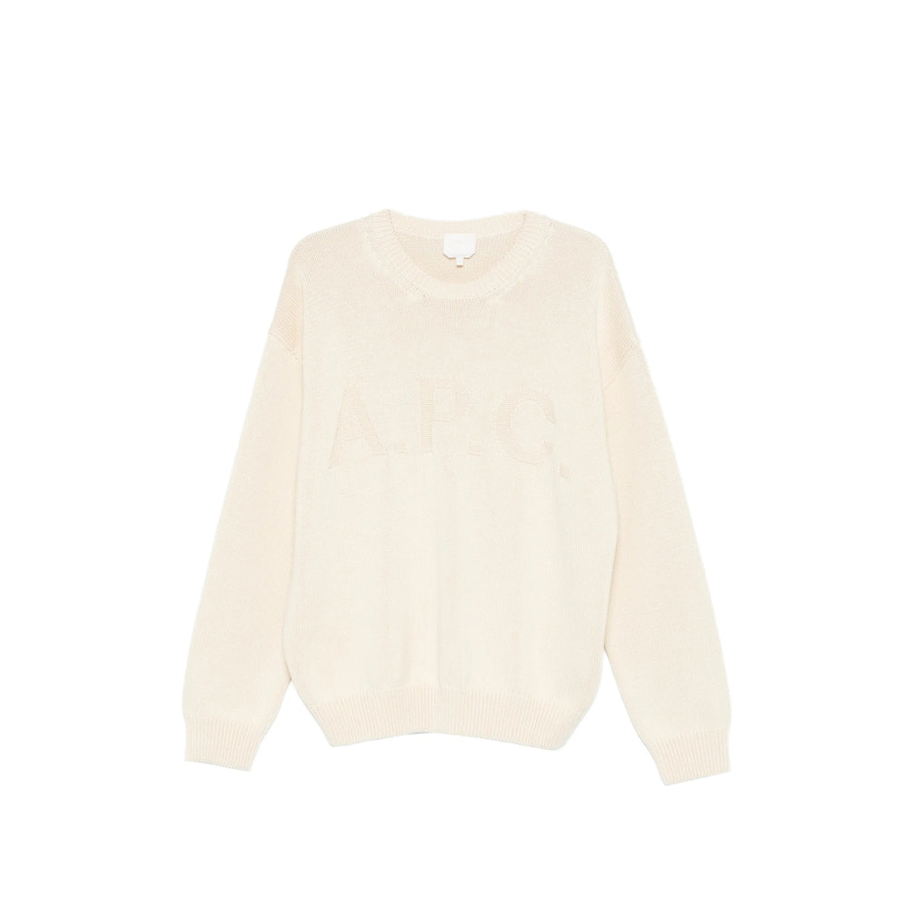 Crew Neck Sweater With Logo Detail