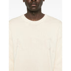 Crew Neck Sweater With Logo Detail