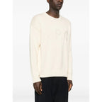 Crew Neck Sweater With Logo Detail