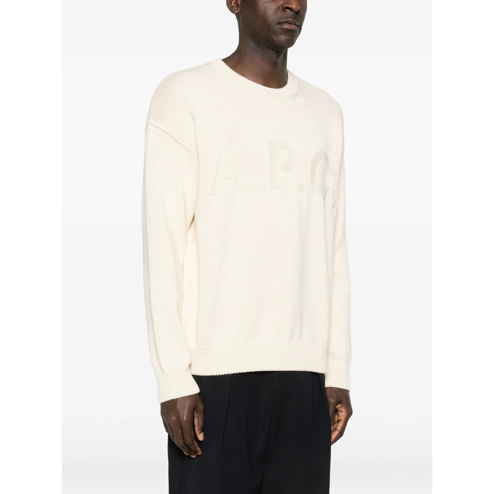 Crew Neck Sweater With Logo Detail