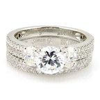 1.05ct Engagement Ring Set 18KT White Gold
