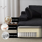 Oversized Chaise Lounge Chair Cozy Cloud Couch With 3 Throw