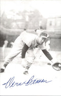 Vern Benson Cardinals d. 2014 Signed/Autographed 3x5  Photo 177953