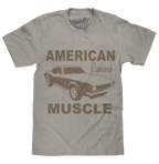 Chevrolet Camaro Faded American Muscle Graphic T-Shirt - Light Gray