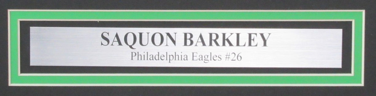 Saquon Barkley Signed/Auto 16x20 Photo Framed Philadelphia Eagles Beckett 190036