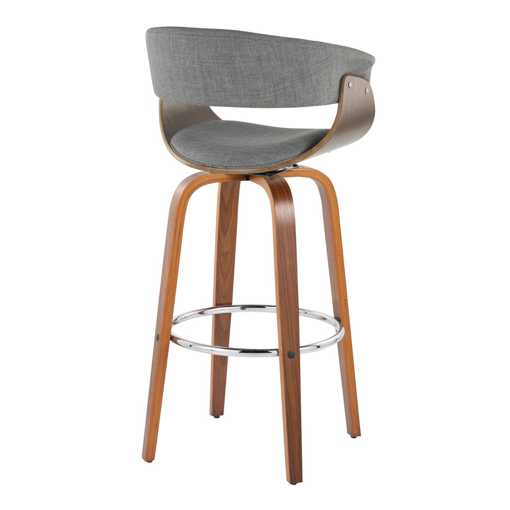 Vintage Mod - Mid Century Modern Fixed Height Barstool