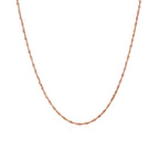 14k Rose Gold Singapore Chain 1.0mm