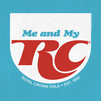 RC Cola Me and My RC Royal Crown Soda T-Shirt - Aqua Blue