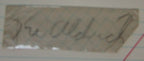 Ki Aldrich d.1983 TCU/Chicago Cards CFB HOF Signed Cut PSA/DNA 145805