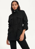 DKNY Women's Felt Cargo Jacket Black Size 0