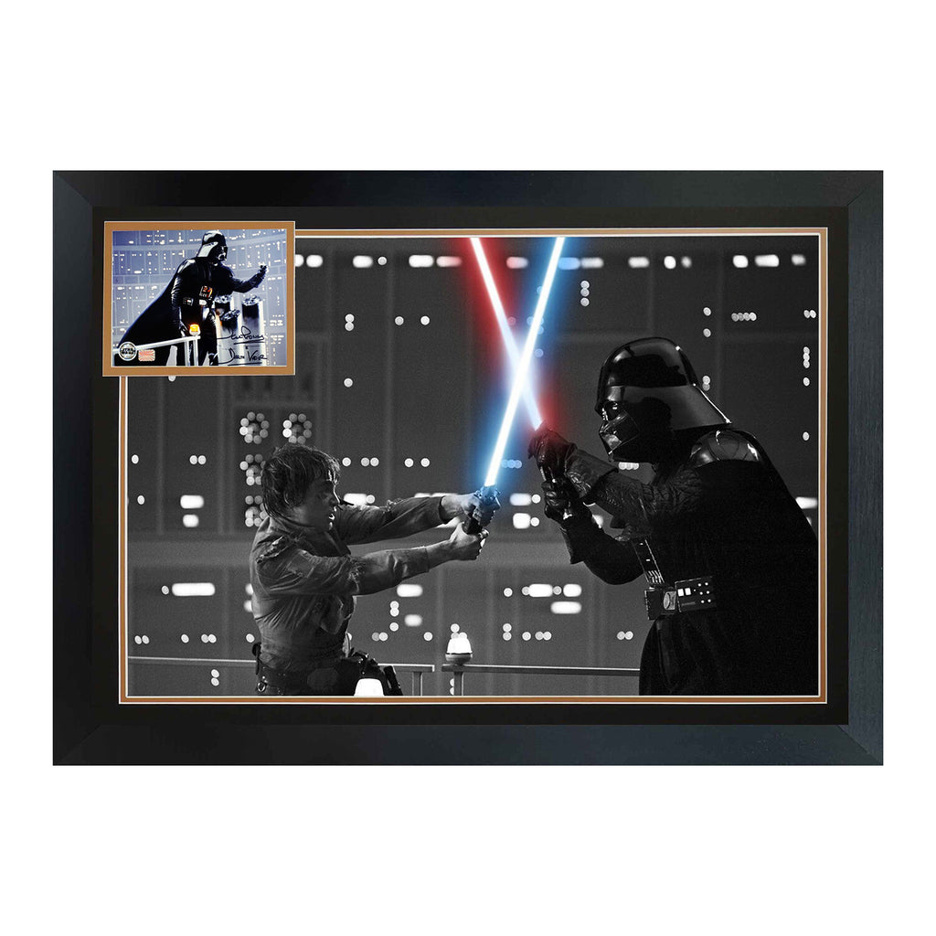 David Prowse // Darth Vader vs Luke Skywalker // Signed Photo