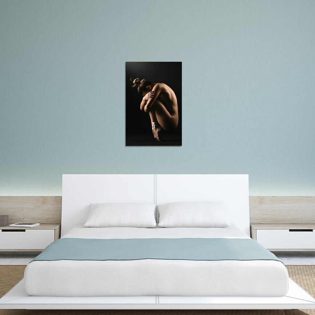 Nude Ballerina Ballet Dancer With Tutu Dress And Shoes XXII Print // Alessandro Della Torre