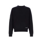 Crew Neck Wool Sweater Blue