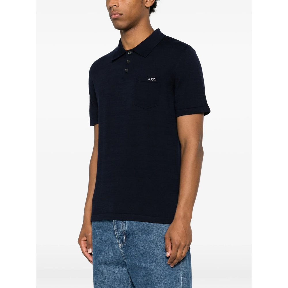 Sweater Navy Blue Cotton-Wool