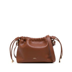 Crossbody Bag Brown Faux Leather
