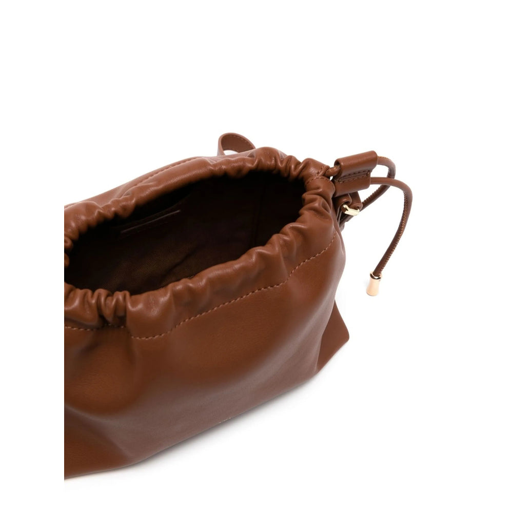 Crossbody Bag Brown Faux Leather