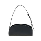 Shoulder Bag Black Calf Leather