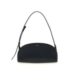 Shoulder Bag Black Calf Leather