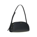Shoulder Bag Black Calf Leather