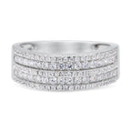 CZ 7mm Elegant Sterling Silver Plated Fashion Engagement Ring