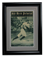 Mid-Week Pictorial Newspaper April 16, 1925 Babe Ruth New York Yankees Framed