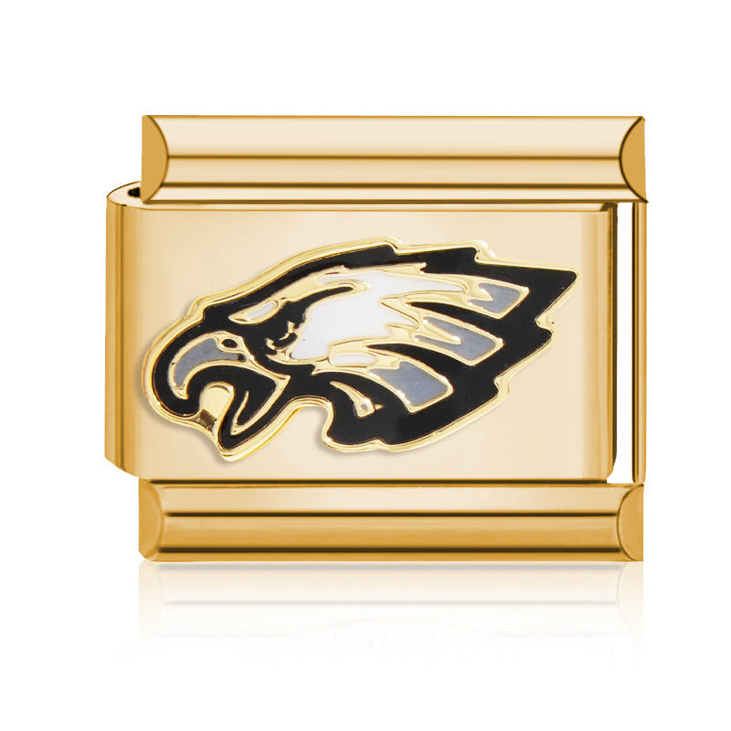 Football Team Logo Italian Charm Bracelet – Custom Gifts for Fans