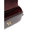 Shoulder Bag Red Calf Leather
