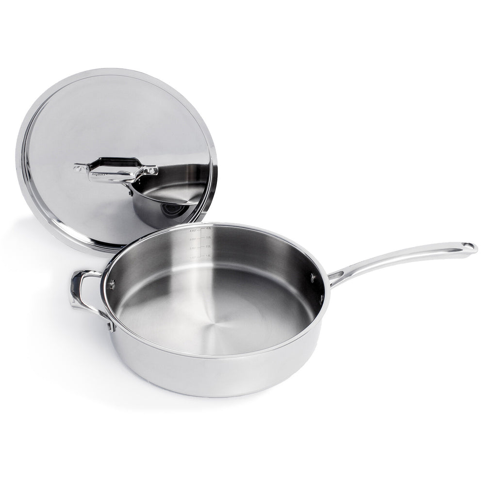 BergHOFF Professional 13pc Tri-Ply 18/10 Stainless Steel Cookware Set with SS Lids