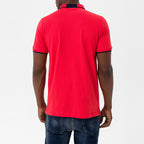 Marcelo Short Sleeve Polo Shirt // Red + Navy