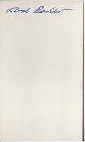 Lot of Two Floyd Baker d. 2004 St. Louis Browns Signed 3x5 Index Cards 145594