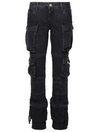 The Attico 'Essie' Black Cotton Jeans Women