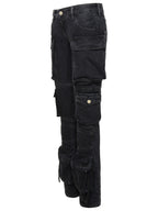 The Attico 'Essie' Black Cotton Jeans Women