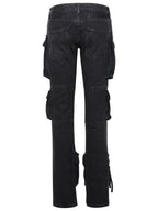 The Attico 'Essie' Black Cotton Jeans Women