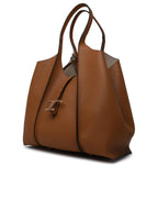 Tod's 'Timeless' Brown Leather Shopping Bag Women