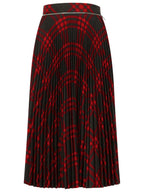 Burberry 'Check' Long Wool Blend Skirt Women