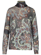 Etro Multicolor Wool Turtleneck Sweater Women